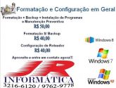 FORMATAÇÃO - WINDOWS XP / SEVEN / 8 - SUPER PROMOÇÃO